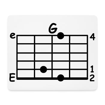 Musicien Accord - Tapis de souris (format paysage) - blanc - Devant