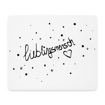 lieblingsmensch - Mousepad (Querformat) - Weiß - Vorne