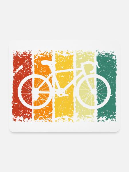 Fahrrad - Mousepad (Querformat) - Weiß