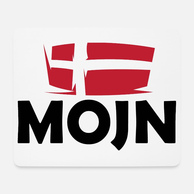dänemark Symbol Logo icon dansk mojn moin flagge - Mousepad (Querformat) - Weiß