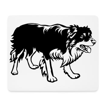 Border Collie - Mousepad (Querformat) - Weiß - Vorne