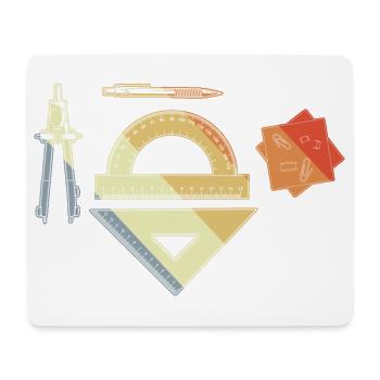 Architect Vintage Look - Mouse Pad (horizontal) - white - Front