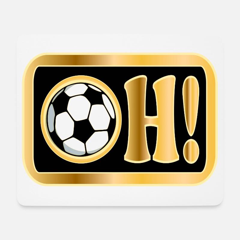 Überraschung Verwunderung Fußball Sprüche - Mousepad (Querformat) - Weiß