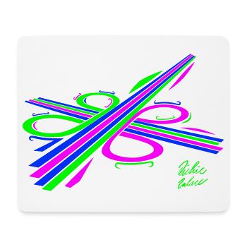 Aura-Stream 003 3-farbig - Mousepad (Querformat) - Weiß - Vorne