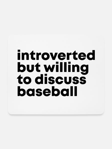 Baseball Baseball Baseball - Mousepad (Querformat) - Weiß