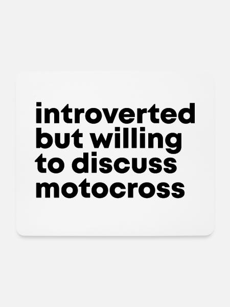Motocross Motocross Motocross - Mousepad (Querformat) - Weiß