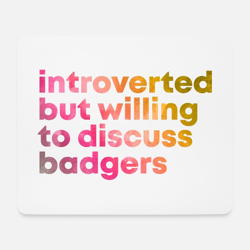 Badger - Mouse Pad (horizontal) - white