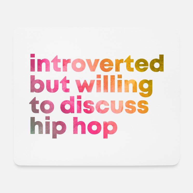 Hip Hop - Mouse Pad (horizontal) - white