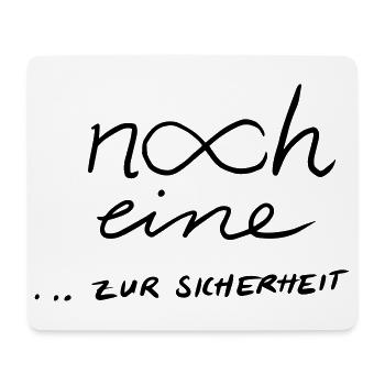Noch eine...zur Sicherheit 2 - Mousepad (Querformat) - Weiß - Vorne