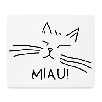 Propriétaire de chat Miaulement de chat - Tapis de souris (format paysage) - blanc - Devant