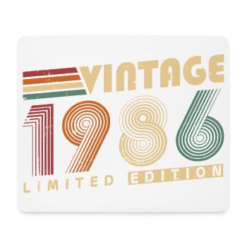 Vintage 1986 Vintage Birthday Gift - Mouse Pad (horizontal) - white - Front