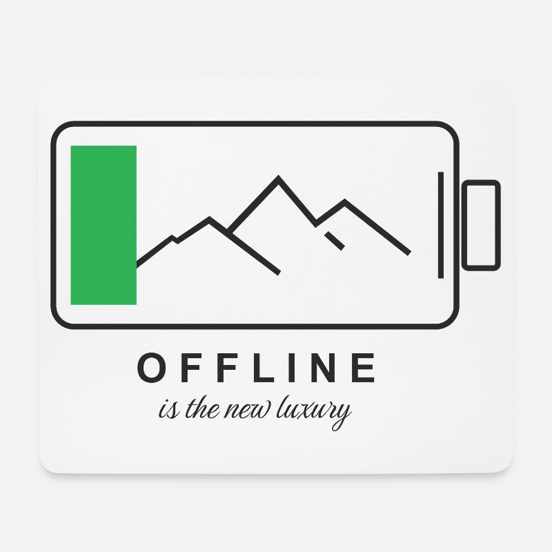 Digital Detox - Mouse Pad (horizontal) - white