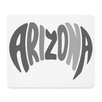 Lettres de l’Arizona - Tapis de souris (format paysage) - blanc - Devant
