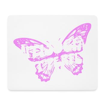 Graphique inspirant de fan papillon - Tapis de souris (format paysage) - blanc - Devant