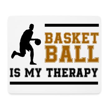 Basketball Retro Lettering - Mouse Pad (horizontal) - white - Front