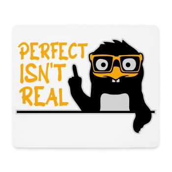 Perfect isn't real Perfekt Gibt Es Nicht Pinguin - Mousepad (Querformat) - Weiß - Vorne