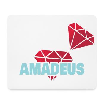 Amadeus - Mousepad (Querformat) - Weiß - Vorne