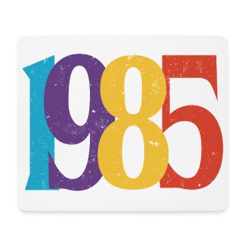 Geboren 1985 Geburtstagsgeschenk Geburtstag 85 - Mousepad (Querformat) - Weiß - Vorne