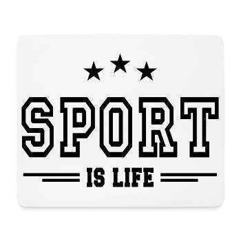 sport is life 2 - Mouse Pad (horizontal) - white - Front