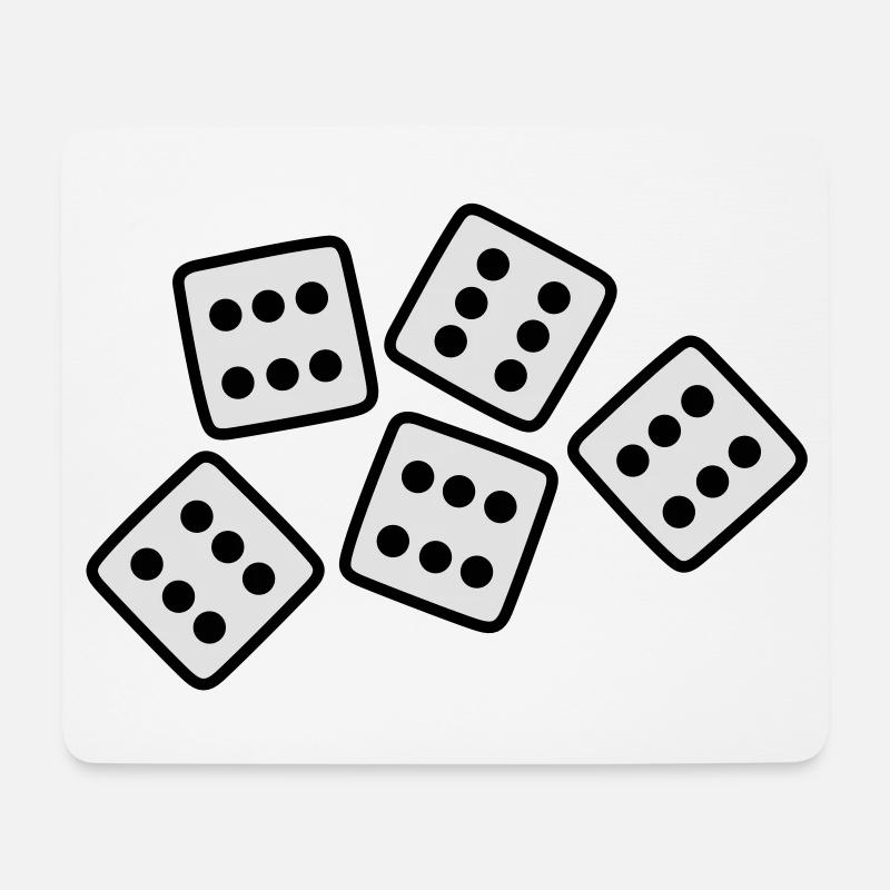 Dice - 30 ans Anniversaire - Tapis de souris (format paysage) - blanc