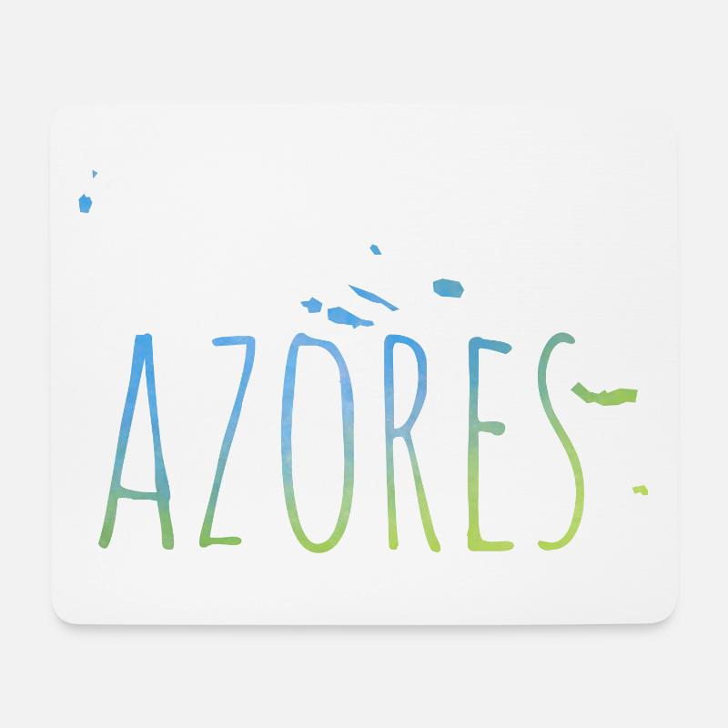 Azores - Mousepad (Querformat) - Weiß
