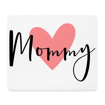 Mommy heart love gift - Mouse Pad (horizontal) - white - Front