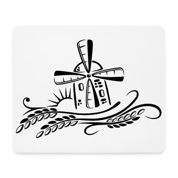 Baker, grain, mill, corn, sun - Mouse Pad (horizontal) - white - Front