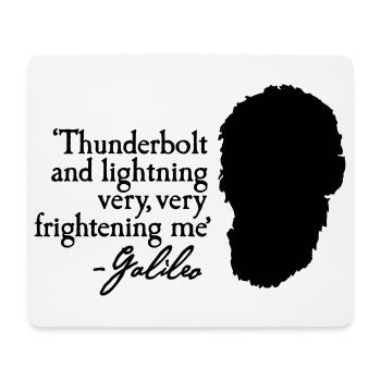 Galileo - Thunderbolt and lightning very... 2clr - Mousepad (Querformat) - Weiß - Vorne