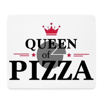 Reine de la pizza - Tapis de souris (format paysage) - blanc - Devant