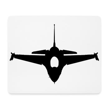 Avion - Tapis de souris (format paysage) - blanc - Devant