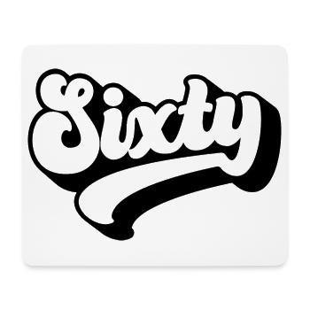 Sixty 60th Birthday Men Women 60 Years Old - Mouse Pad (horizontal) - white - Front
