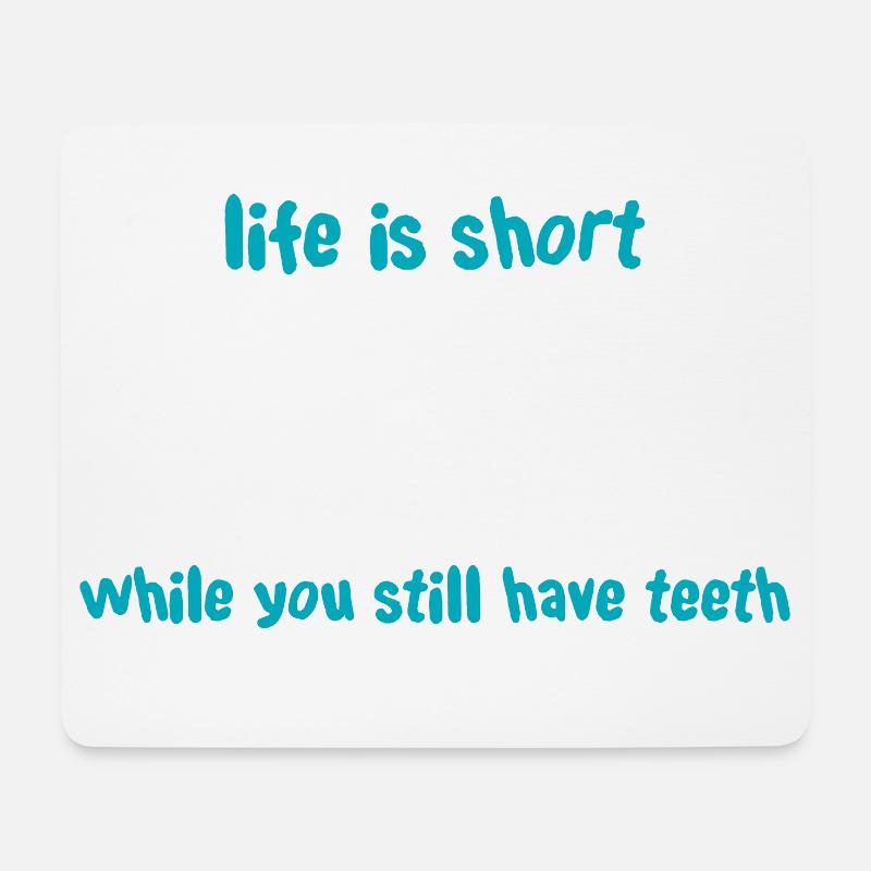 Smile (dark) - Mouse Pad (horizontal) - white