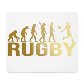 Evolution Rugby - Mousepad (Querformat) - Weiß - Vorne