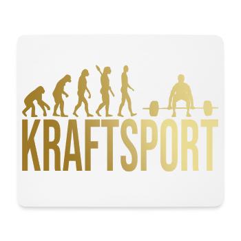 Evolution Kraftsport - Mousepad (Querformat) - Weiß - Vorne