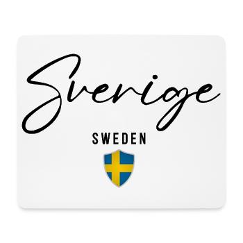 Schwedischer Stolz, hergestellt in Schweden - Mousepad (Querformat) - Weiß - Vorne