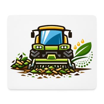 ErnteTraktor Feldzauber - Mousepad (Querformat) - Weiß - Vorne