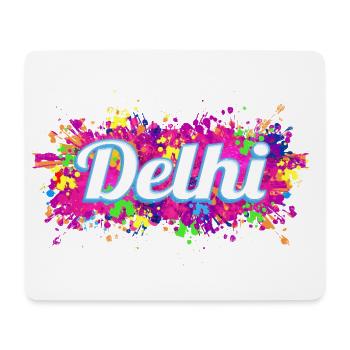 Delhi in India Colorful Colors Design Souvenir - Mouse Pad (horizontal) - white - Front