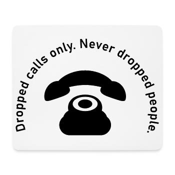 Vintage phone icon Don't waste your time, contact - Mouse Pad (horizontal) - white - Front