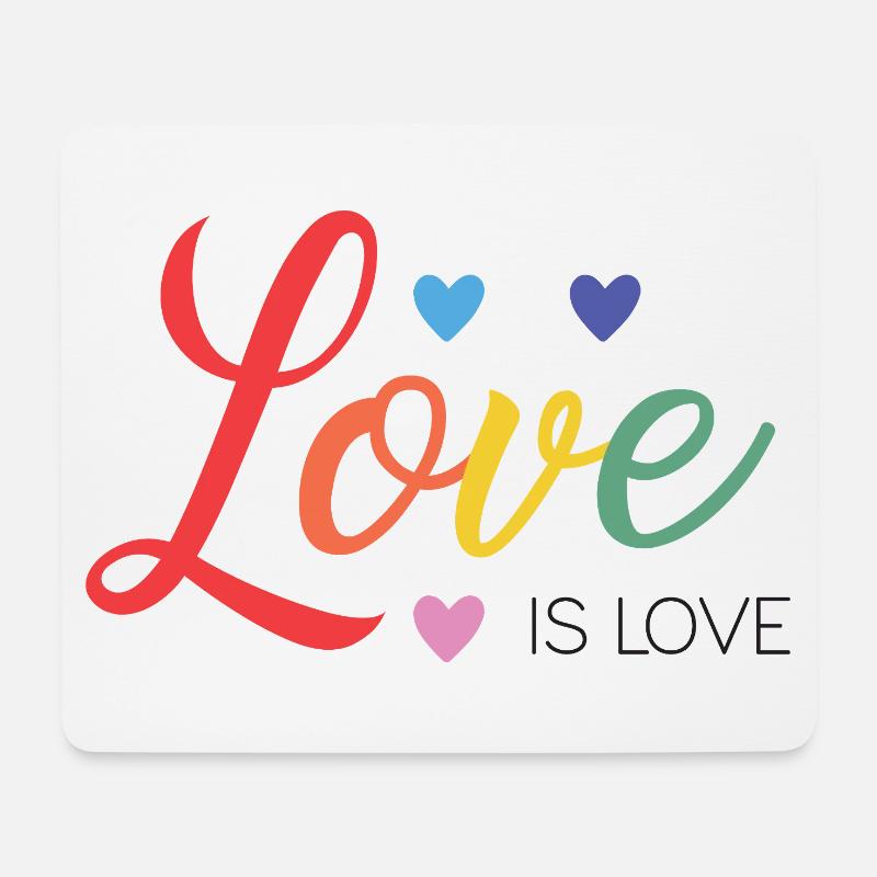 LGBT Pride Month - Liebe ist Liebe - Mousepad (Querformat) - Weiß