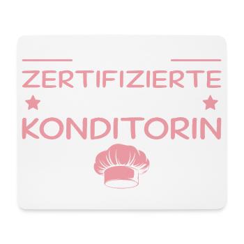 Offiziell zertifizierte 5 Sterne Konditorin - Mousepad (Querformat) - Weiß - Vorne