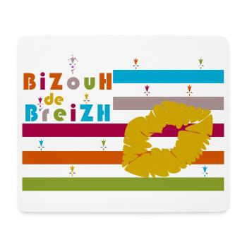 BiZouH de Breizh .... - Tapis de souris (format paysage) - blanc - Devant