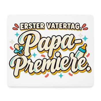 Erster Vatertag Papa-Premiere Neuer Papa - Mousepad (Querformat) - Weiß - Vorne