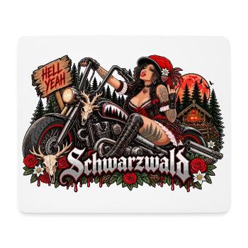  Schwarzwald Bikerin Hell Yeah Motorrad Und - Mousepad (Querformat) - Weiß - Vorne