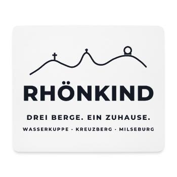Rhönkind – Wasserkuppe, Kreuzberg, Milseburg - Mousepad (Querformat) - Weiß - Vorne