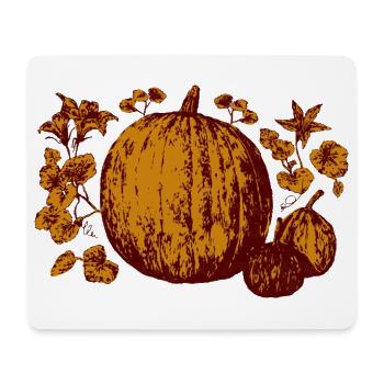 kürbisse - Mousepad (Querformat) - Weiß - Vorne