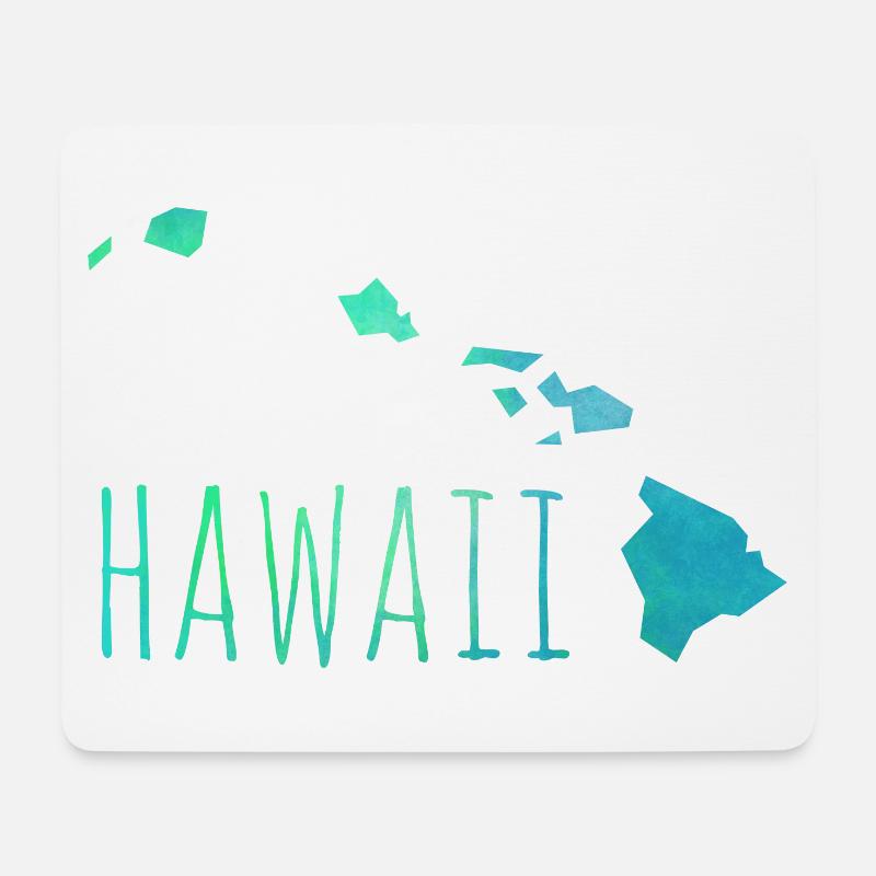 hawaii - Mousepad (Querformat) - Weiß