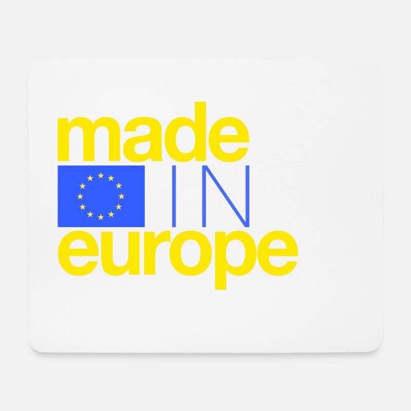 Made in Europe – Sonderedition - Mousepad (Querformat) - Weiß