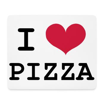I Love Pizza - Mouse Pad (horizontal) - white - Front