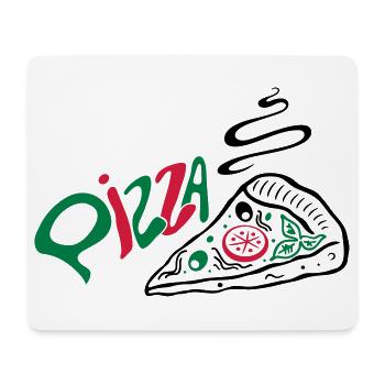Italienische Pizza, italian food - Mousepad (Querformat) - Weiß - Vorne