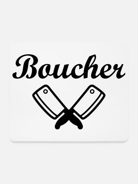 Boucher - Tapis de souris (format paysage) - blanc